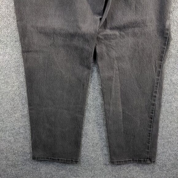 Catherines Womens Moderately Curvy Straight Jeans Gray Plus Size 16W Regular Fit - Picture 7 of 10